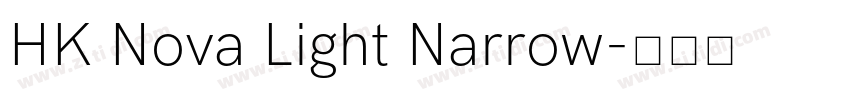 HK Nova Light Narrow字体转换